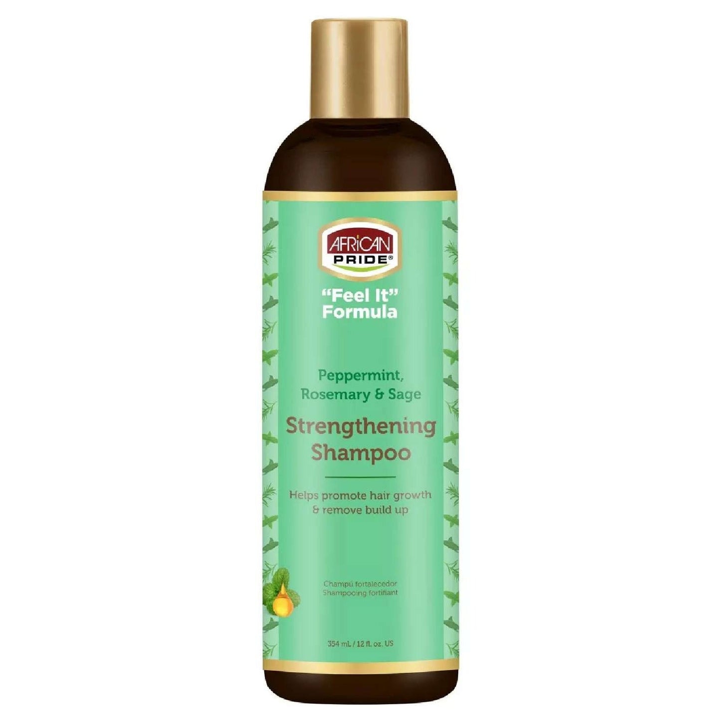 African Pride Feel It Peppermint/Rosemary Shampoo - 12 oz