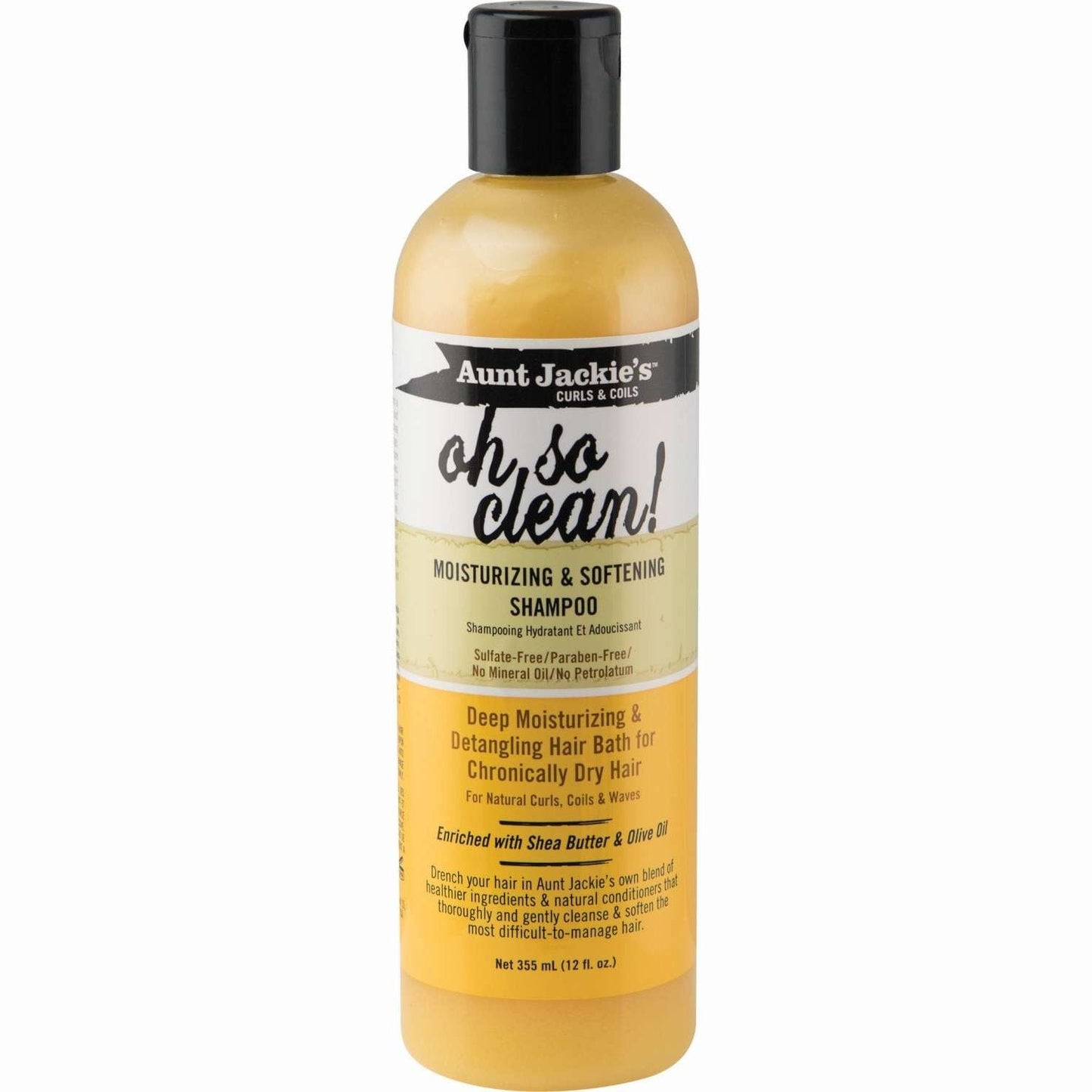 Aunt Jackie's Oh So Clean! Moisturizing & Softening Shampoo 12 Oz