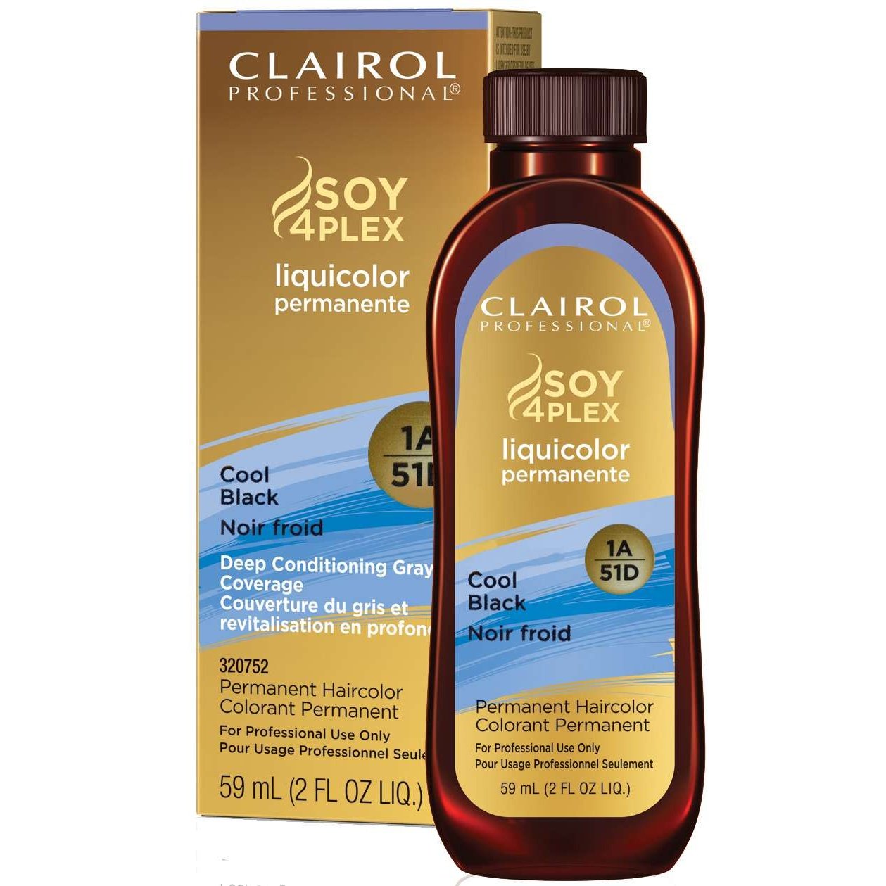 Clairol Soy Liquicolor Permanente 1A51D Cool Black 2 Oz