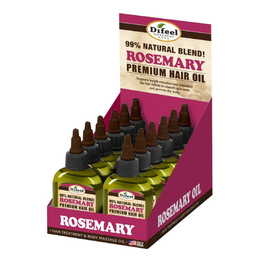 Sunflower Difeel Premium Natural Hair Oil Rosemary 2.5 Oz
