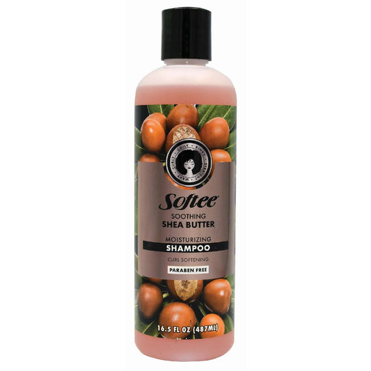 Softee Soothing Shea Butter Moisturizing Shampoo Curl Softening 16.5oz