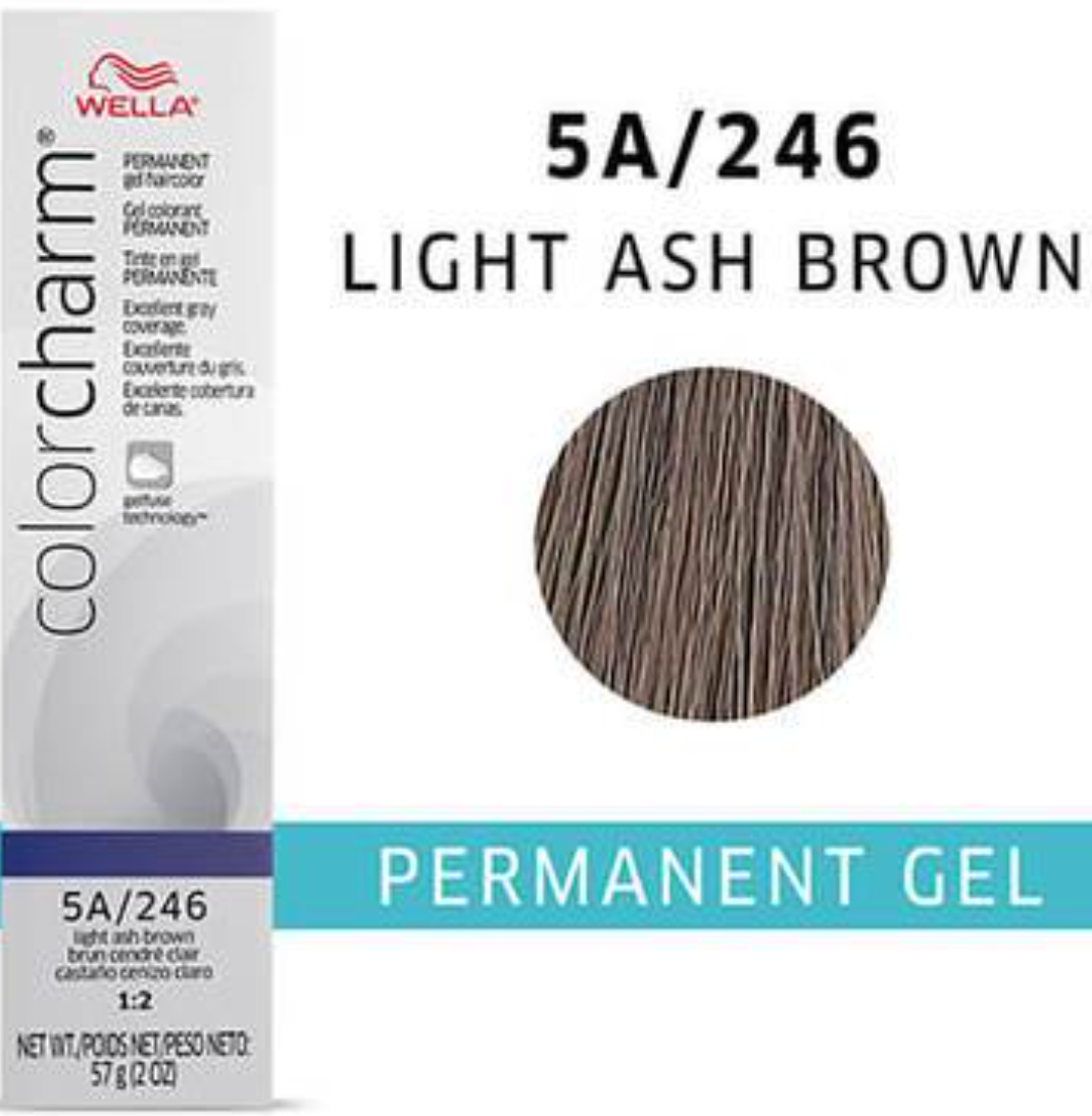 Wella Color Charm Gel 246T Light Ash Brown 2 Oz