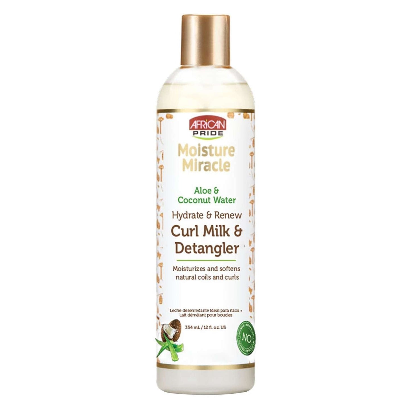 African Pride Moisture Miracle Hydrate Renew Curl Milk Detangler - 12 oz