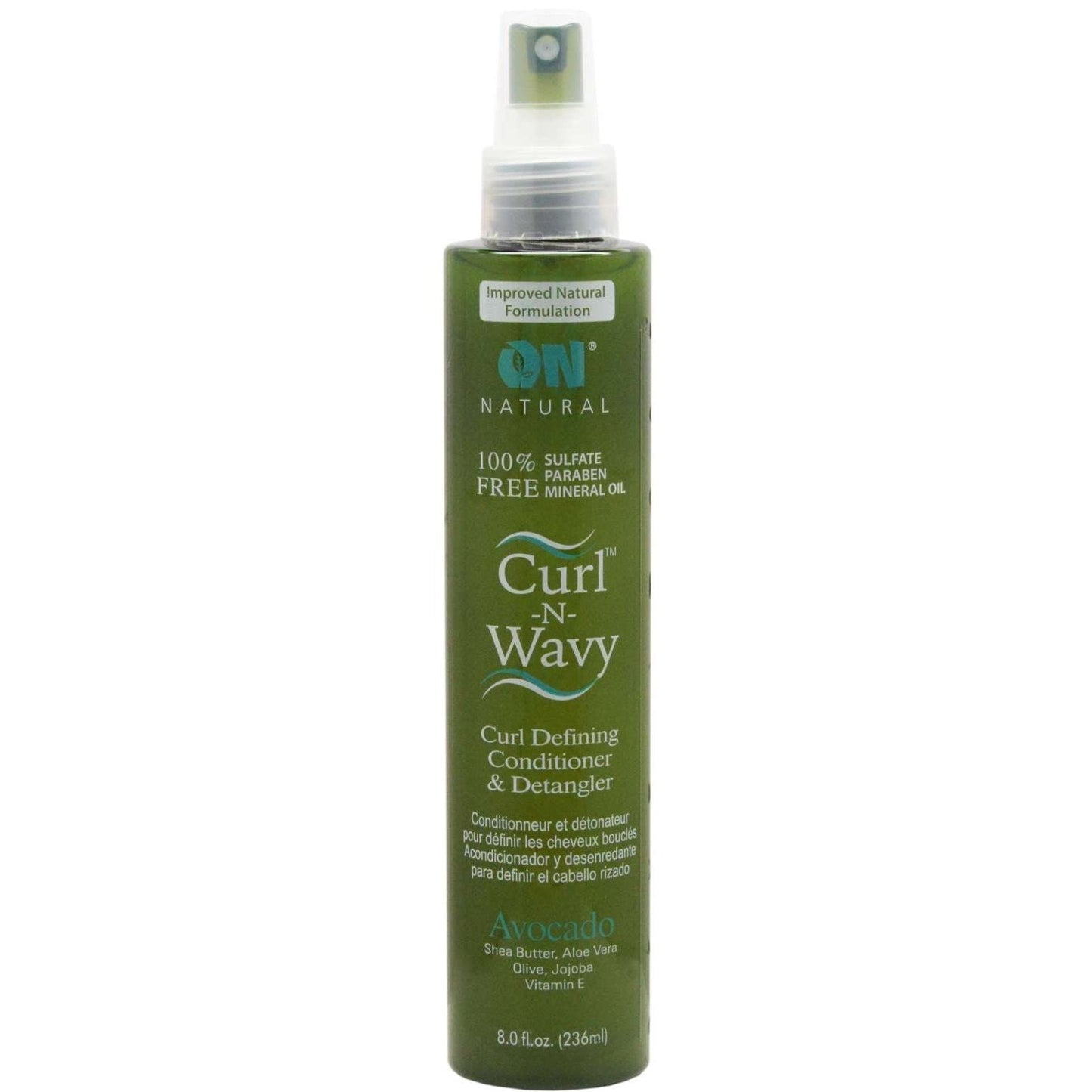 On Natural Curl-N-Wavy Avocado Detangler 8 oz
