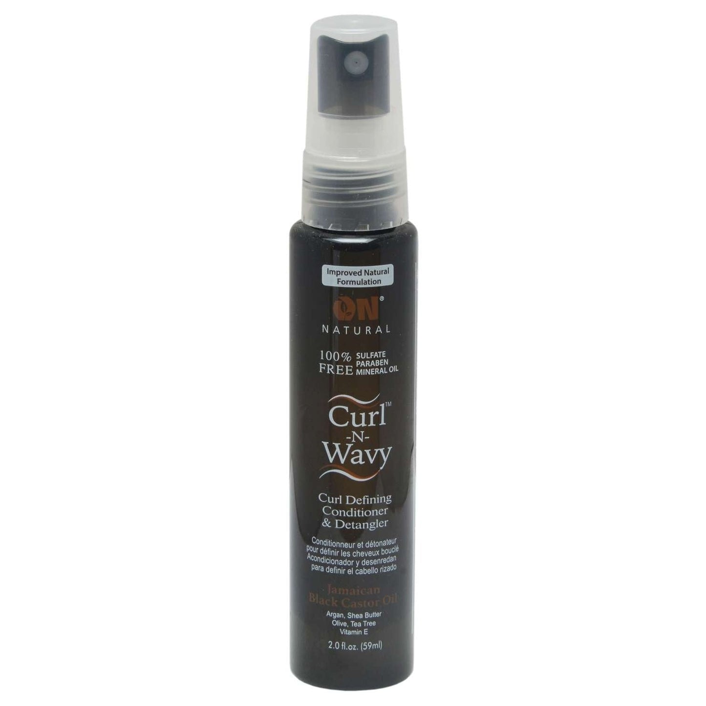 On Natural Curl-N-Wavy Jamaican Black Castor Oil Detangler 2 oz