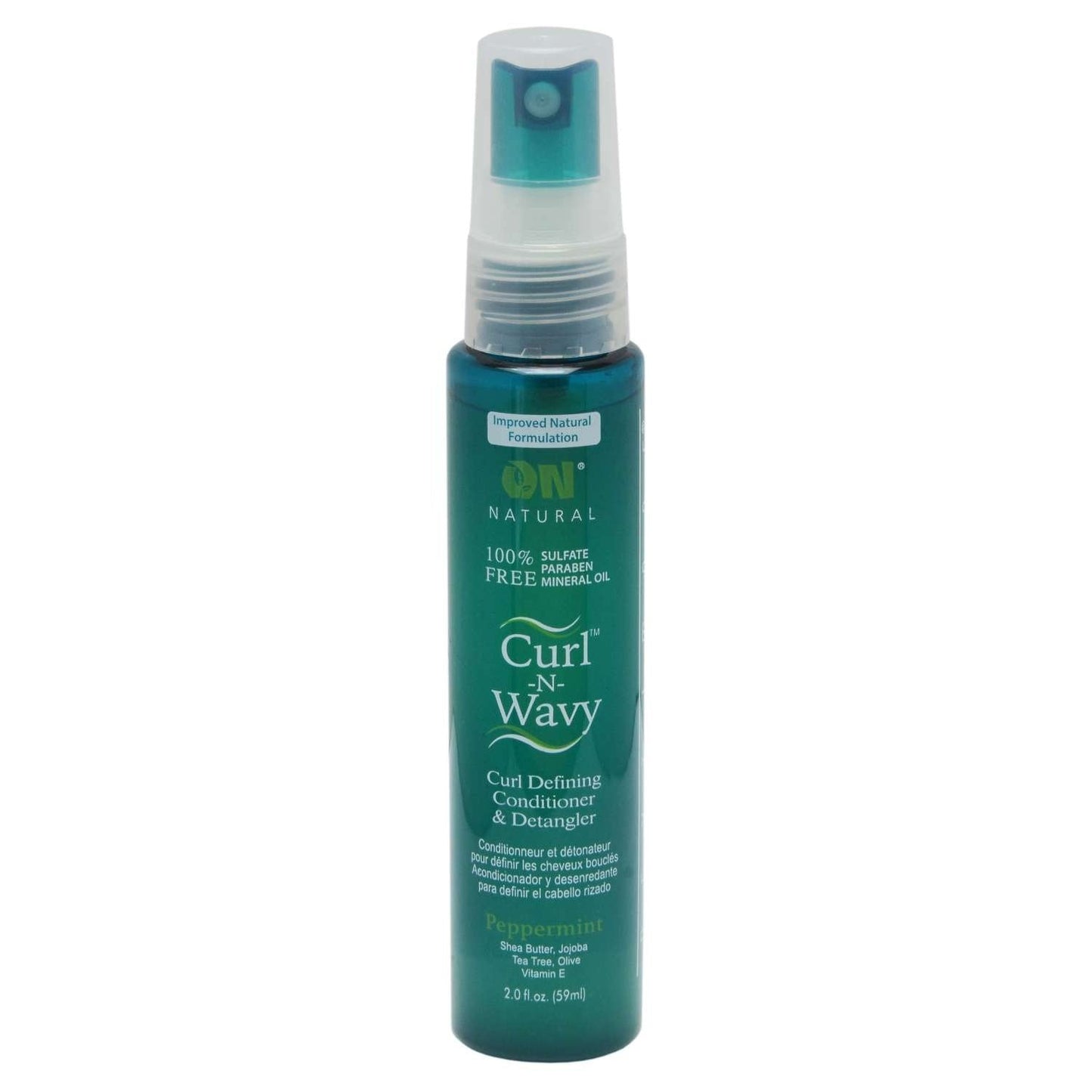 On Natural Curl-N-Wavy Peppermint Detangler 2 oz