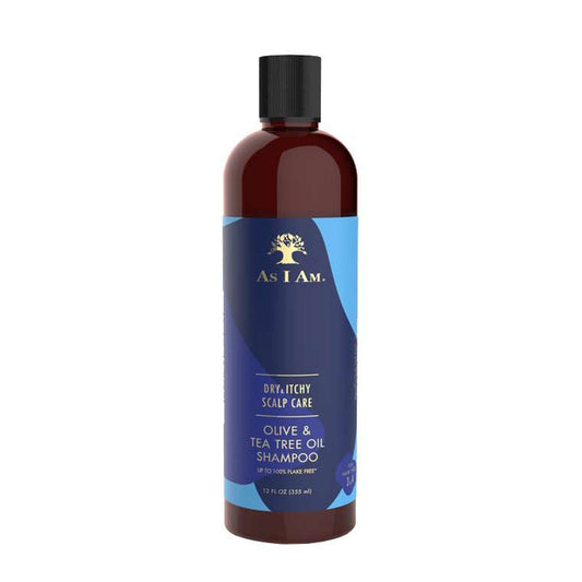 As I Am Dry Itchy Scalp Care Olive & Tea Tree. Oil Shampoo 12 Oz