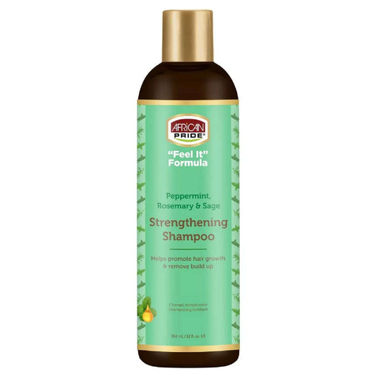 African Pride Feel It Peppermint/Rosemary Shampoo - 12 oz