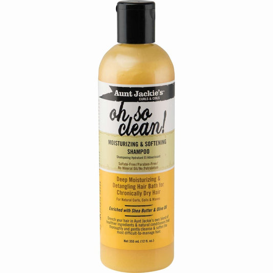 Aunt Jackie's Oh So Clean! Moisturizing & Softening  Shampoo 12 Oz