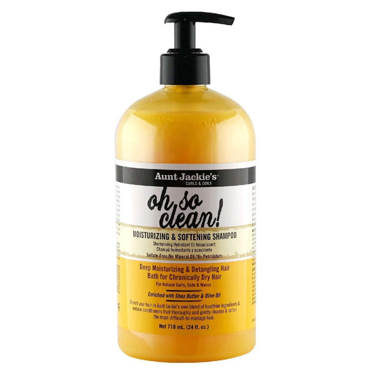 Aunt Jackie's Oh So Clean! Moisturizing & Softening  Shampoo 24 Oz