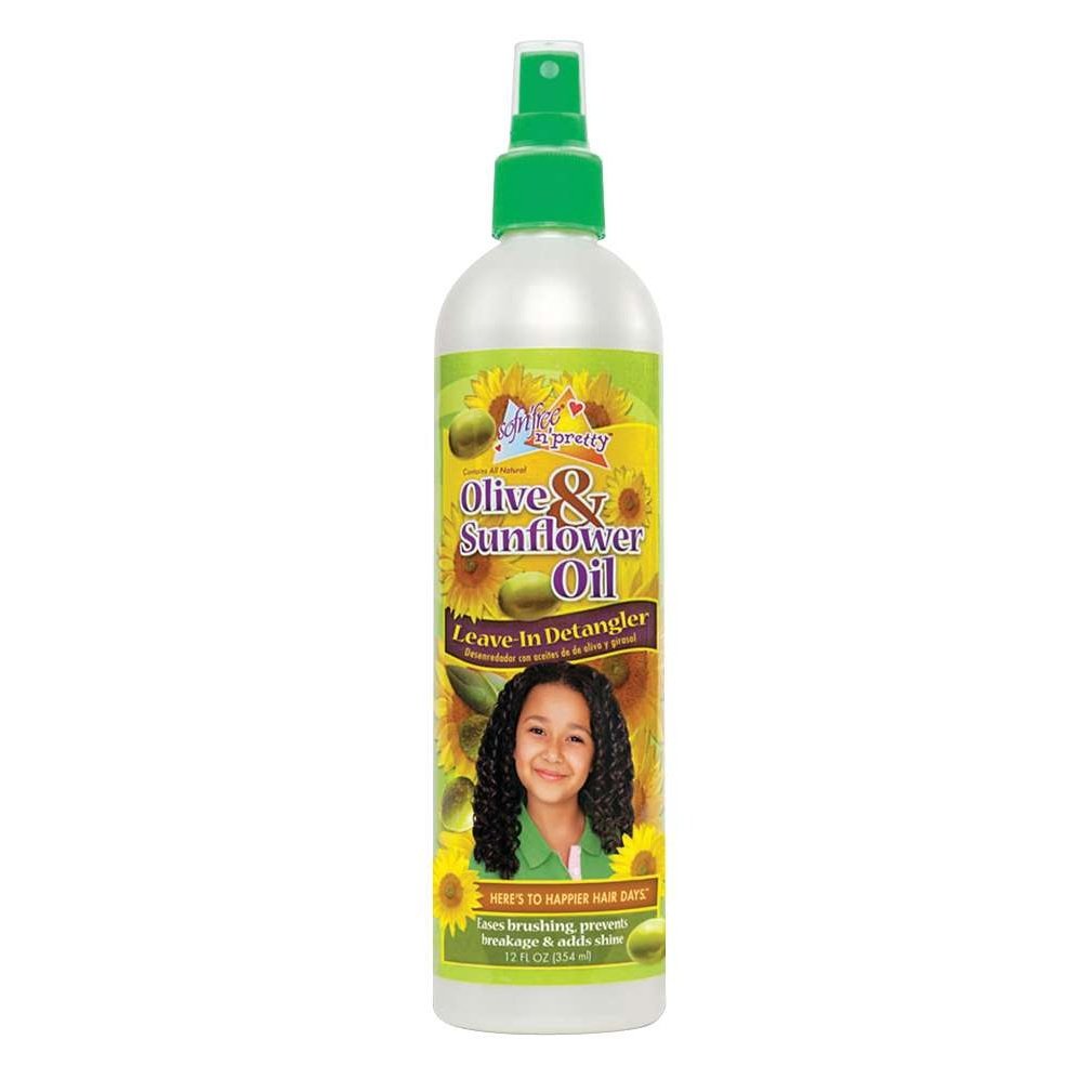 Sofnfree Pretty Olive Sunflower Oil Leave-In Detangler 12 Fl oz