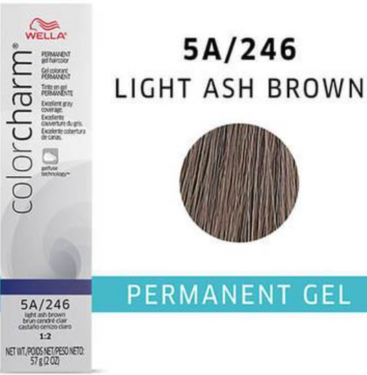 Wella Color Charm Gel 246T  Light Ash Brown 2 Oz