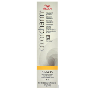 Wella Color Charm Gel 435T  Light Gold Brown 2 Oz