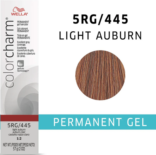 Wella Color Charm Gel 0445T  Light Auburn 2 Oz