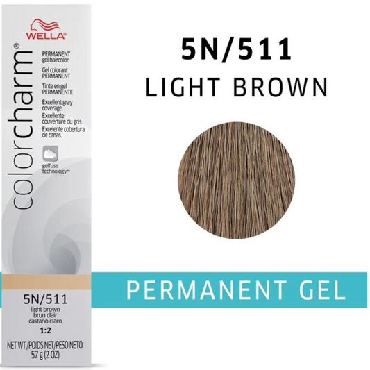 Wella Color Charm Gel 511T  Light Brown 2 Oz