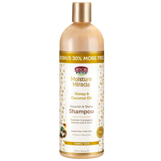 African Pride Moisture Miracle Nourish  Shine Shampoo - 16 oz