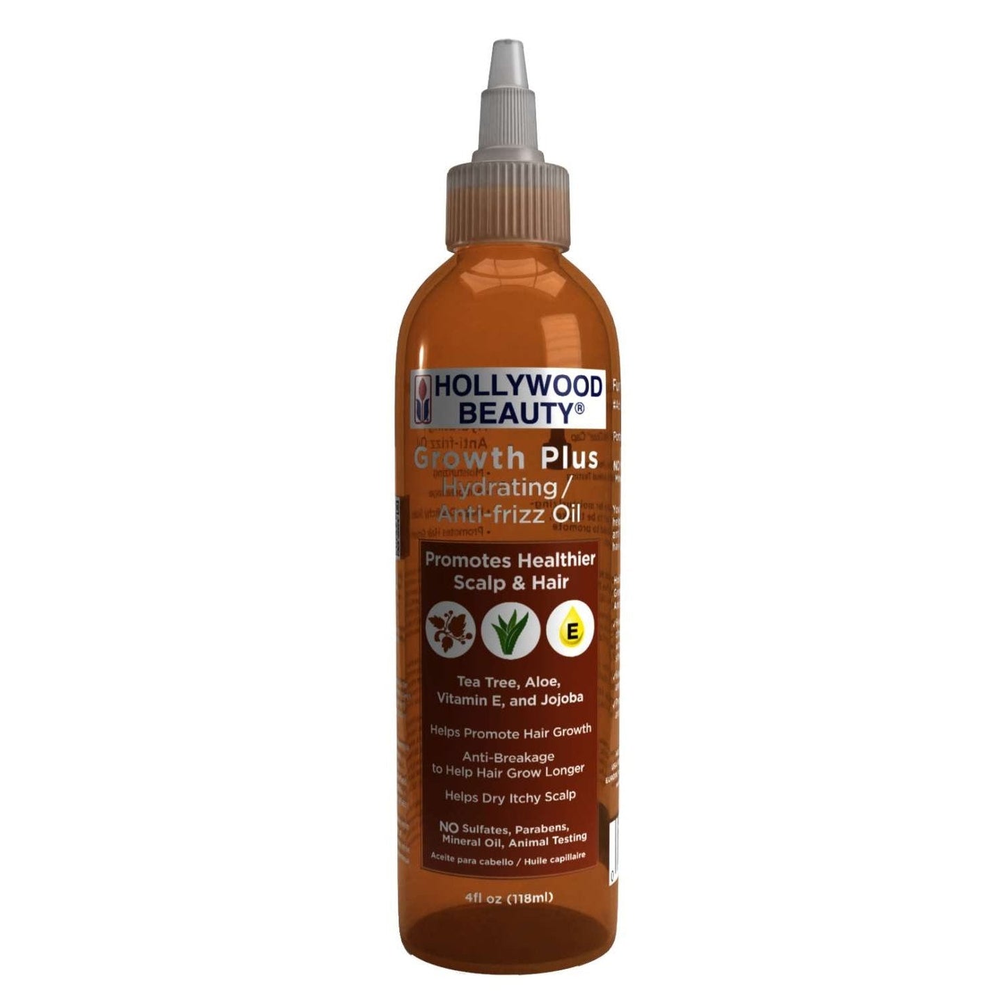 Hollywood Beauty Growth Plus Hydratinganti-Frizz Oil 4 oz