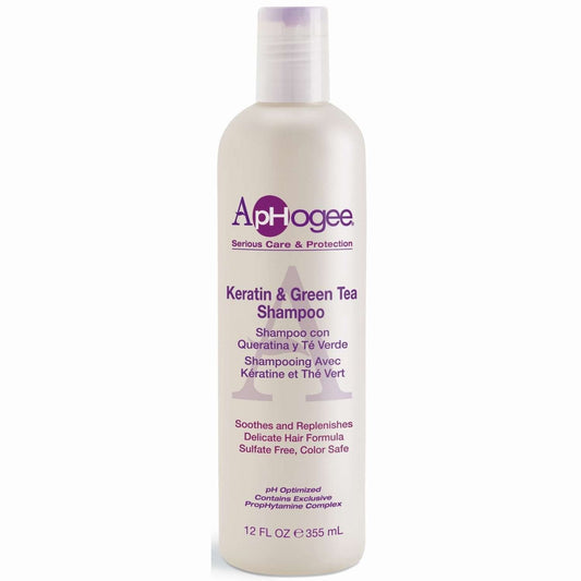 Aphogee Keratin Green Tea Shampoo - 12 OZ