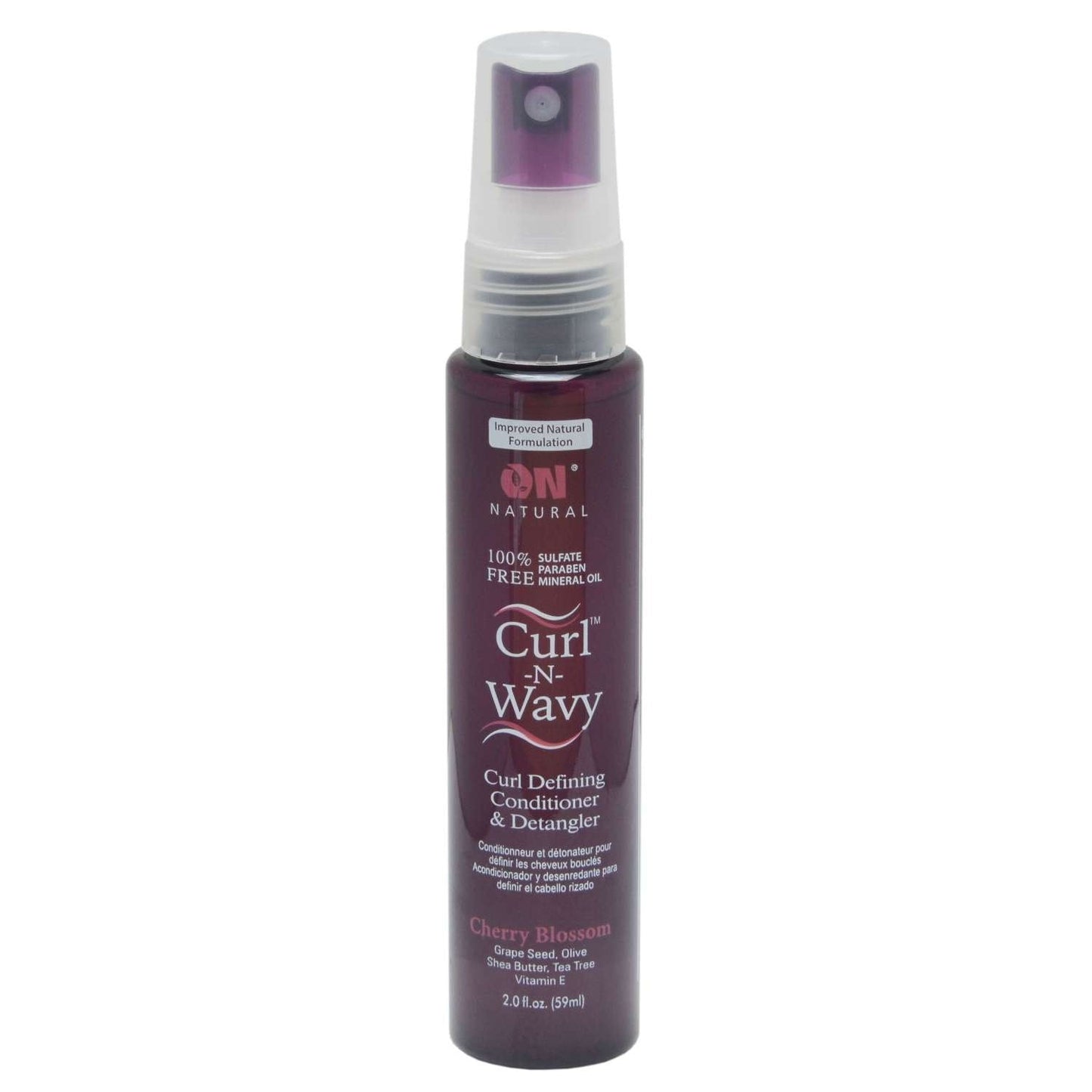 On Natural Curl-N-Wavy Cherry Detangler 2 oz