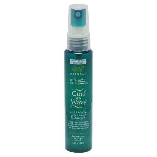 On Natural Curl-N-Wavy Peppermint Detangler 2 oz