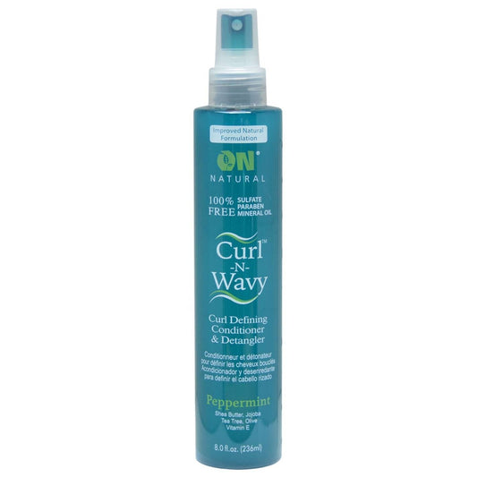 On Natural Curl-N-Wavy Peppermint Detangler 8 oz